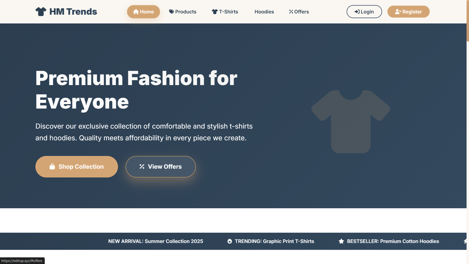 Clothing Brand Website